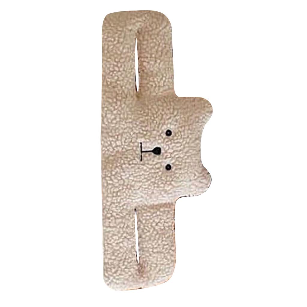 Door Slam Stopper Lamb Cashmere PP Cotton Anti Pinch Door Pinch Guards for Children Decoration Little Bear