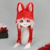 Animal Head Cats Fursuit Cut Mask Plush Cats Headgear Cats Costume for Halloween Masquerade Dress Up Cosplay Party