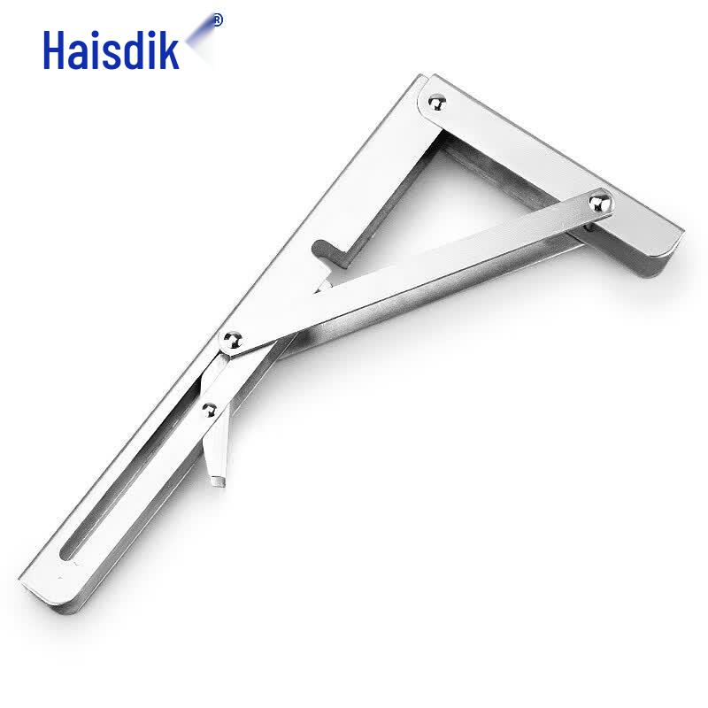 Foldable Stainless Steel Triangle Shelf Bracket 8 inch