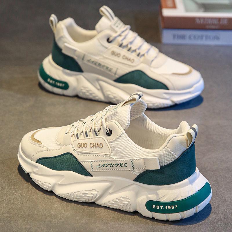 2025 Herr Sommar Trendiga Mesh Andningsbara Höjdökande Sportiga Vardagsskor Pappaskor