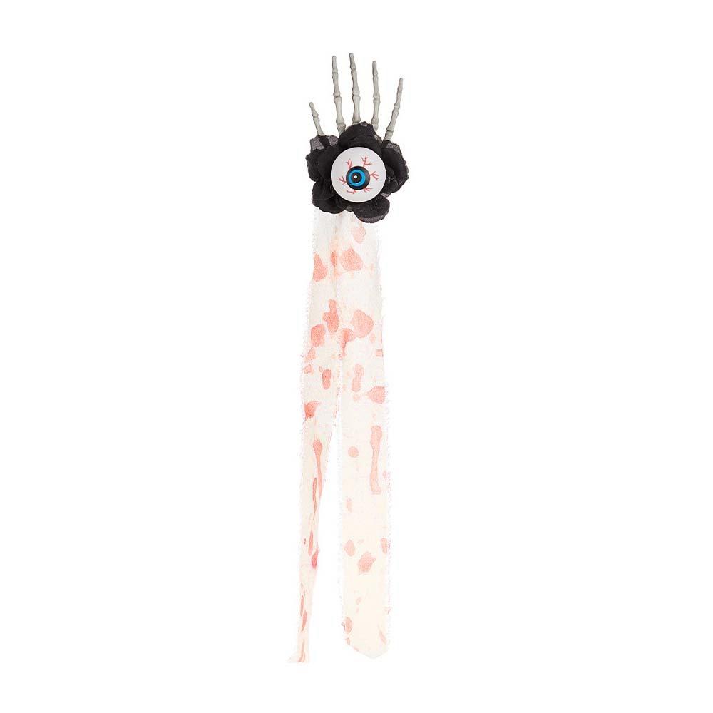 Punk Style Halloween Head Buckle Simulation Hairbands Cosplay Prop Hand Bone Hair Clip  Kids