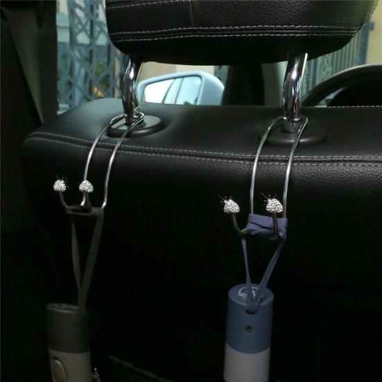 Durable Auto Seat Back Hangers Peach Heart Shape Red Space Saving Modern