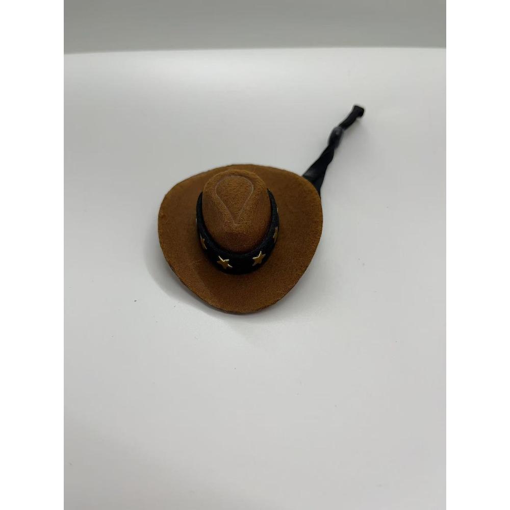 Desktop goose cowboy hat clothing set mini little cowboy hat cashew flower square towel magnet duckling hat