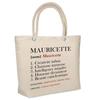 Beach Bag - PLANETEE - Insulated Mauricette Definition - Natural Cotton - Large Capacity - Printed In France