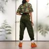 Adidas Ivy Park Crop Tee Camo Print Women's HR2317