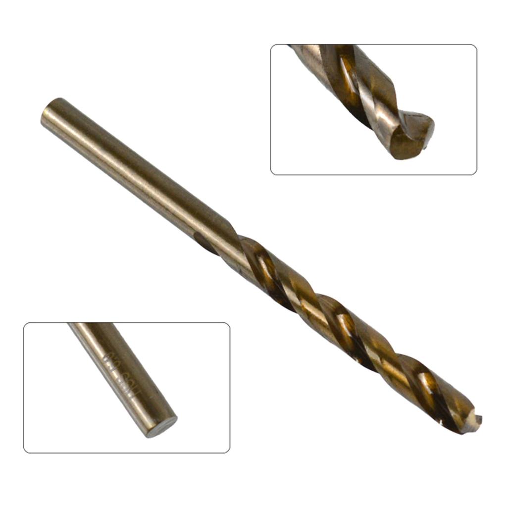 13Pieces Twist Drill Bit Collection Twist Drill Bit Set for Home Repair and Professional Use with Convenient Carry Box