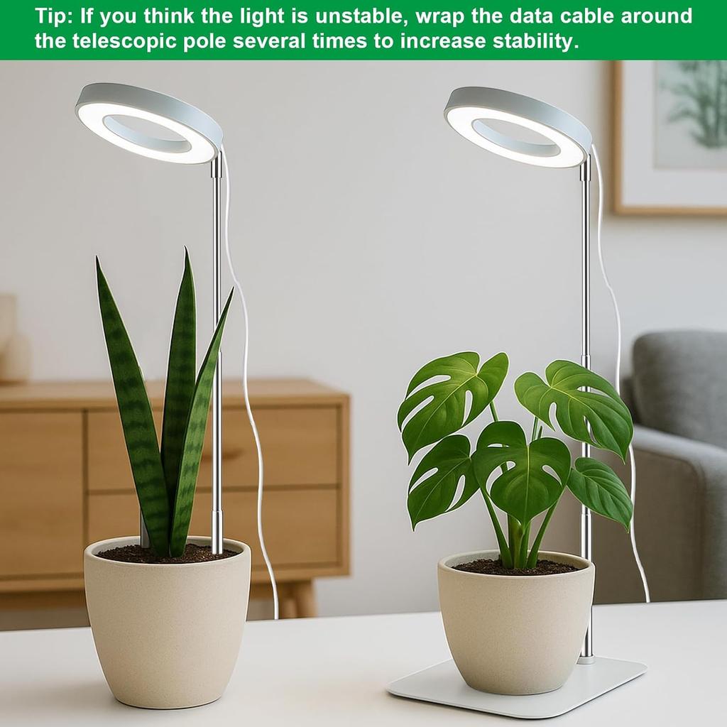 Xiaomi Dual-Use Ring Grow Light Plants USB Full Spectrum Indoor Greenhouse Succulents Led Grow Lighting 4/8/12/18Hours Auto Timer