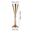 New Iron Flower Vase European Golden Metal Vases Exquisite Candle Holder Home