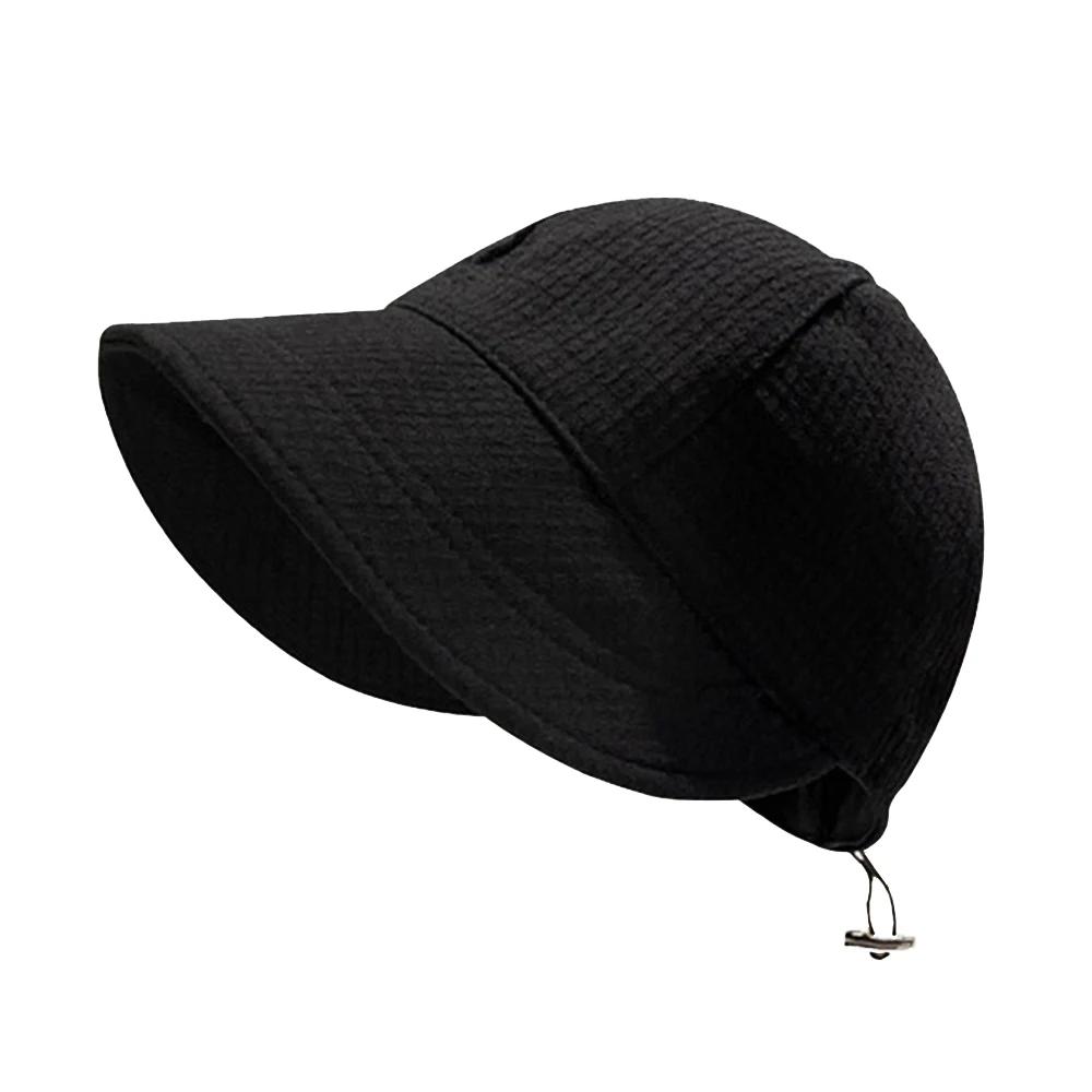 Women Foldable Sunhat Summer Outdoors Beach Fisherman Hat Sunscreen Uv Protection Cap Adjustable Hiking Wide Brim Bucket Caps