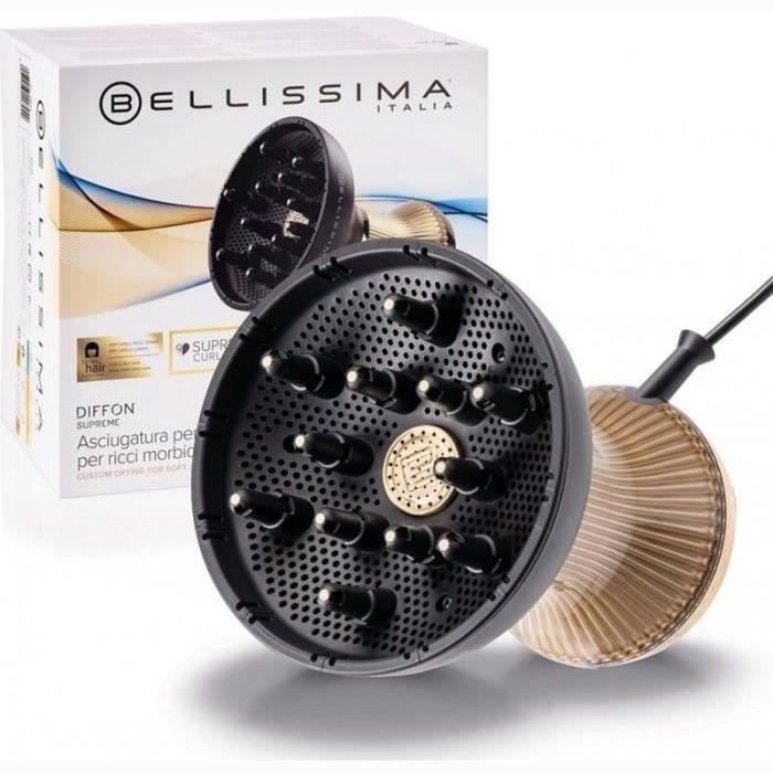 Bellissima DIFFON SUPREME CURL FLOW XL Hair Dryer BLACK-GOLD