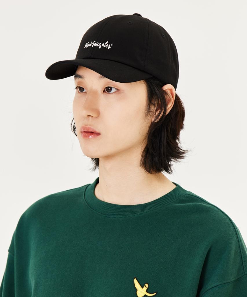MARK GONZALES Signed Logo Basic Ball Cap - Black