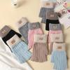 Thickened And Warm  Wool Gloves, Touchscreen Knitted Gloves, Half-finger Gloves