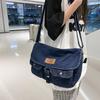 Original Nische Sommer Amerikanischer Retro Werkzeug Denim Tasche Damen Große Kapazität College Studenten Schulter Crossbody