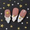 1 Bag Mixed Gold Ocean Style Nail Art Charms 3D Shell Starfish Pearl Metal Nail Jewelry Diy Nail  Charm Decoration
