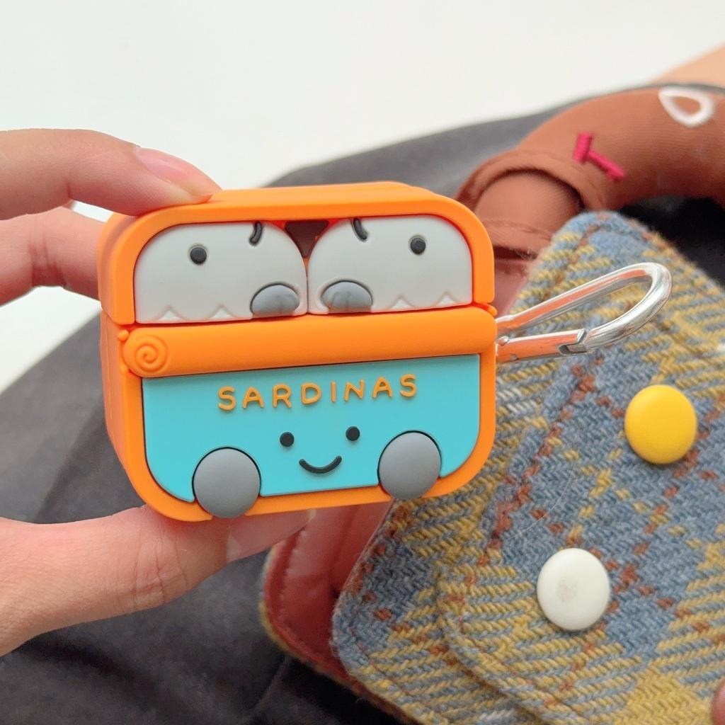 Cute canned sardines AirPods pro apple bluetooth headset case 1/1/1 generation cartoon case