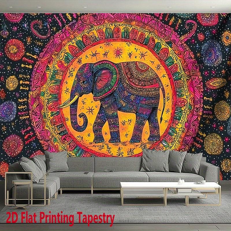Mantra is of ethnic style Digital printing polyester wall tapestry suitable for use in living rooms bedrooms offices bars party