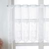 Gauze Curtain Fine Woven Gauze Curtain White Through Rod Short Curtain Kitchen Curtain Japanese Short Curtain