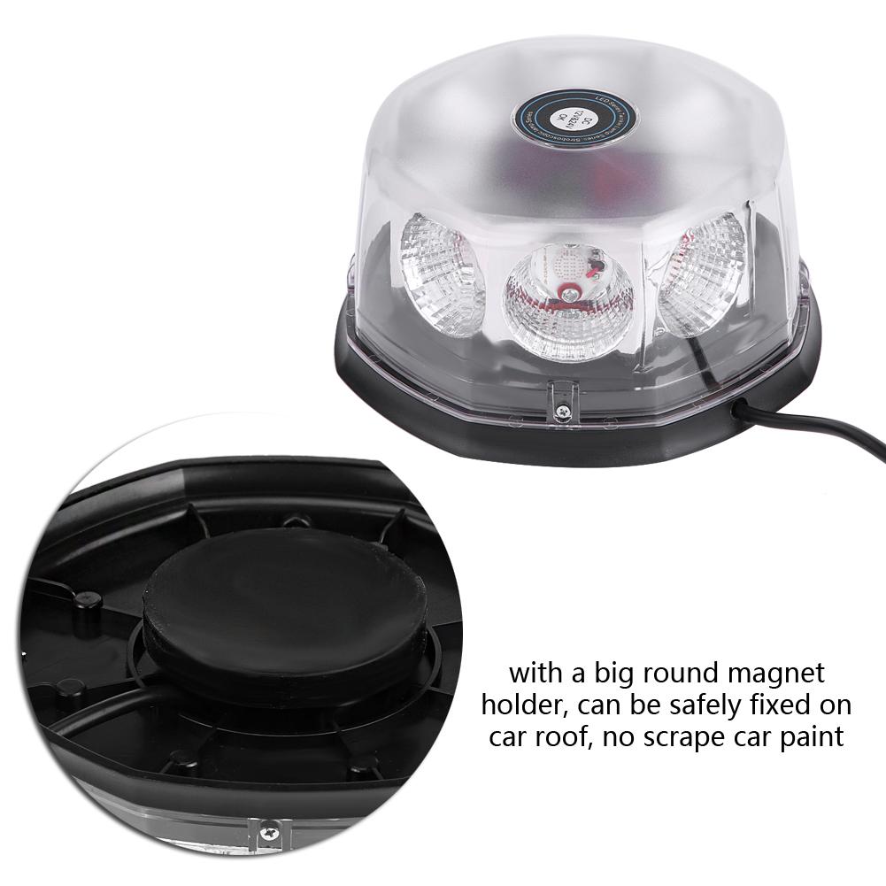 8 LED 40W 12-24V Magnetisch montiertes Auto Dach Stroboskop Notwarnung Blinklicht Rot & Blau