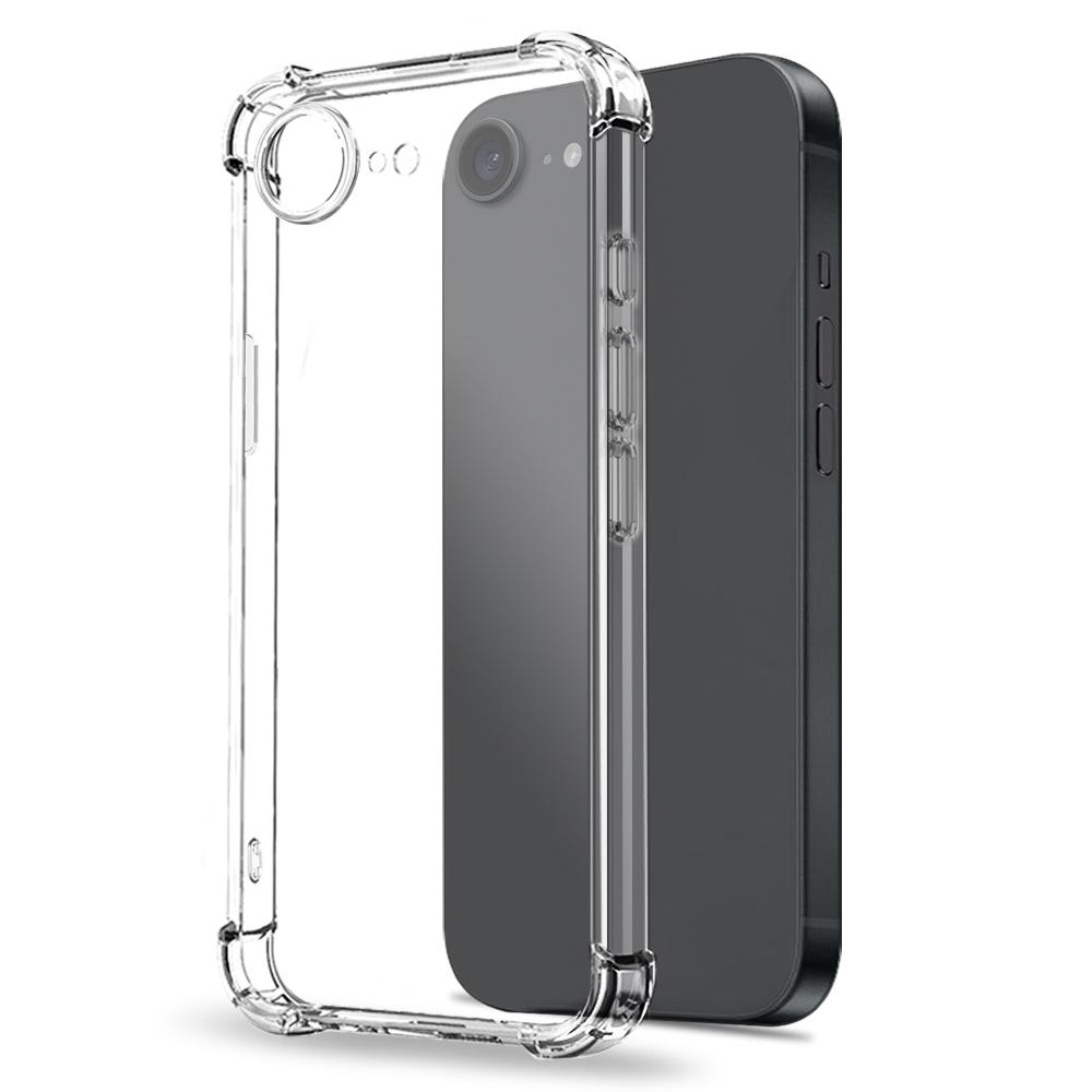 

NORTHJO For iPhone 16e Clear Phone Case Four Corner Shockproof TPU Cover with Tempered Glass As Shown A