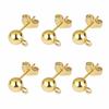 50pcs/lot 925 Silver Plated Blank Post Earring Studs Base Pin With Earring Plug Findings Ear Back DIY Jewelry Making Accessories