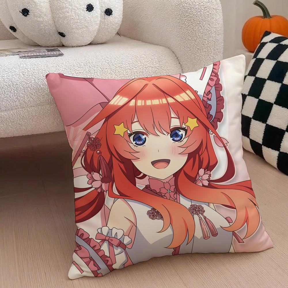 NNakano IItsuki Cushion Cover Throw Pillow Cover Hidden Button Durable Polyester Chair Cushion