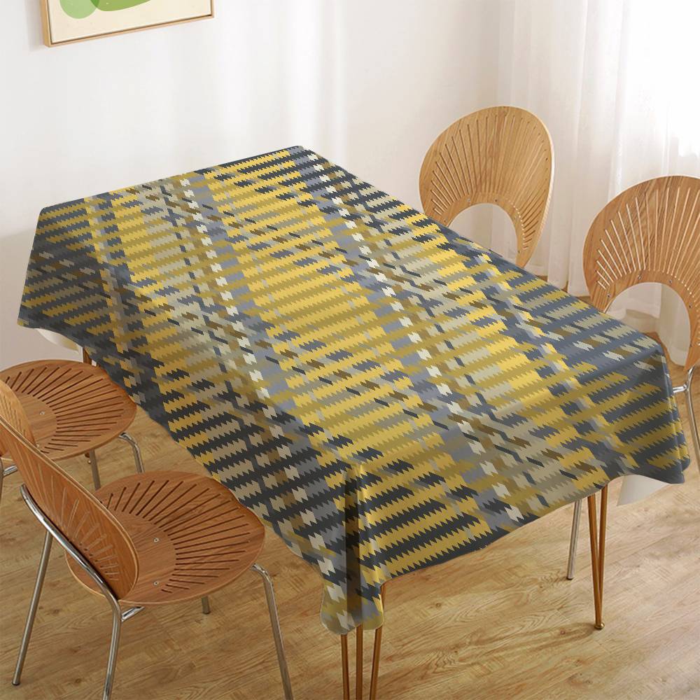 Tartan Print Tablecloth - Cute Design For Home Kitchens, Dining Rooms & Patios