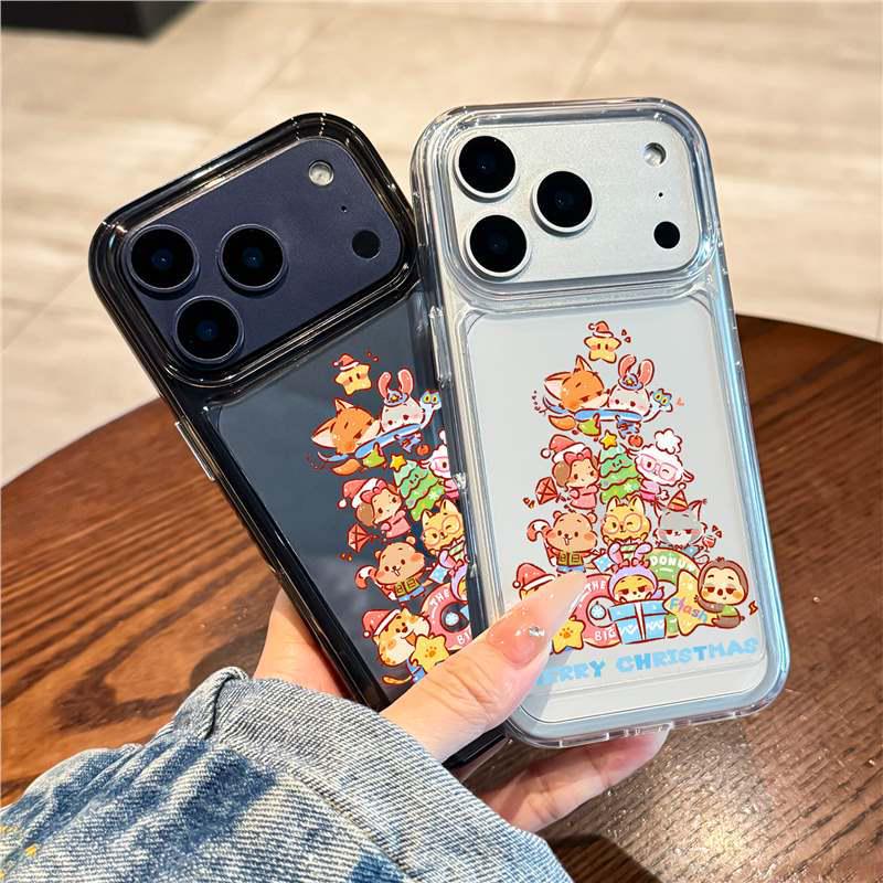 Luxus Weihnachten Tier Stadt Hülle für iPhone 17 Pro Max/16 Pro