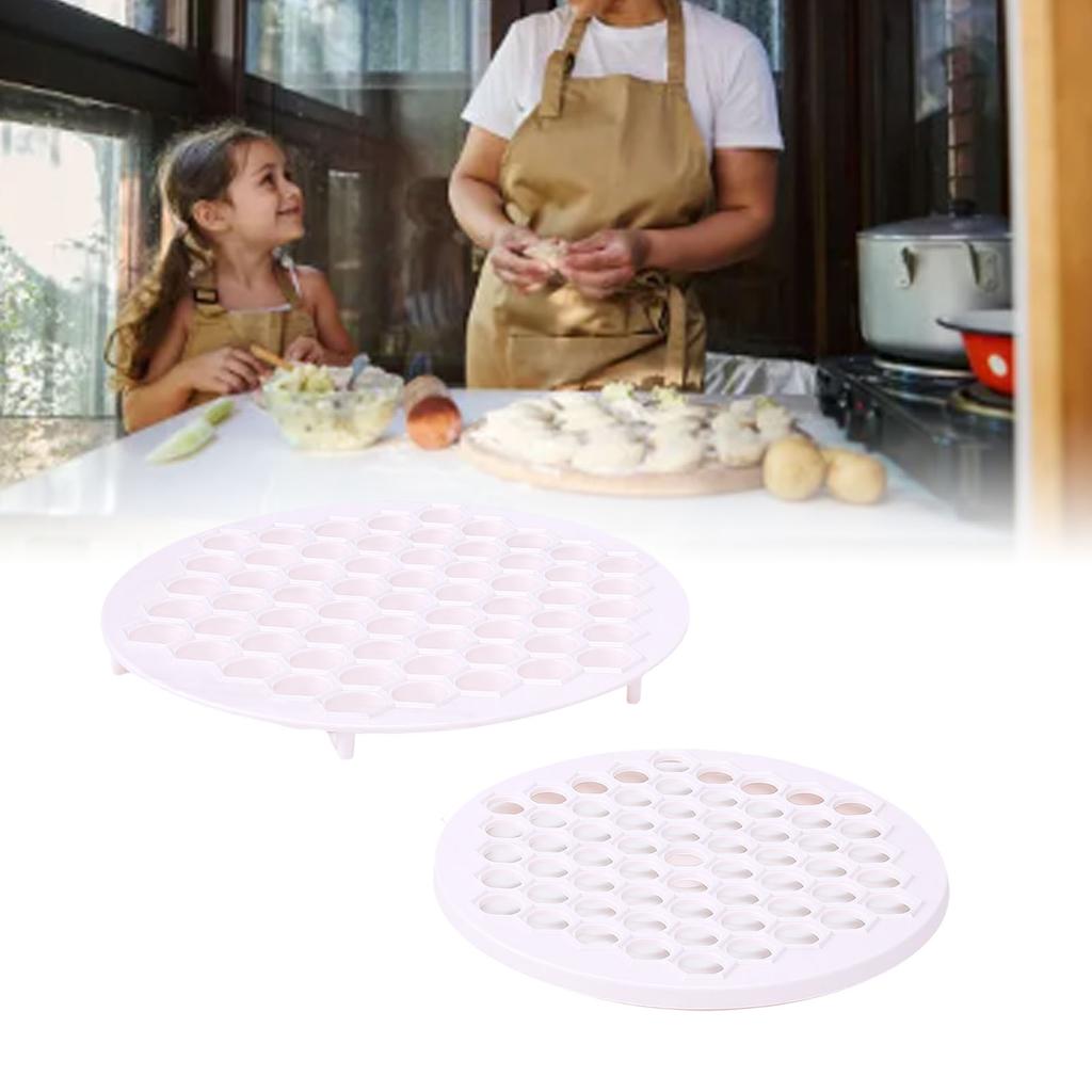 61 Holes Russian Ravioli Mold Reusable Pelmeni Dumpling Maker Cutter for Kitchen Gadgets