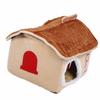 Hundehütte für den Innenbereich Abnehmbar Waschbar Weich Erhöhter Komfort Winter Warm Katzenhaus für Klein Mittel