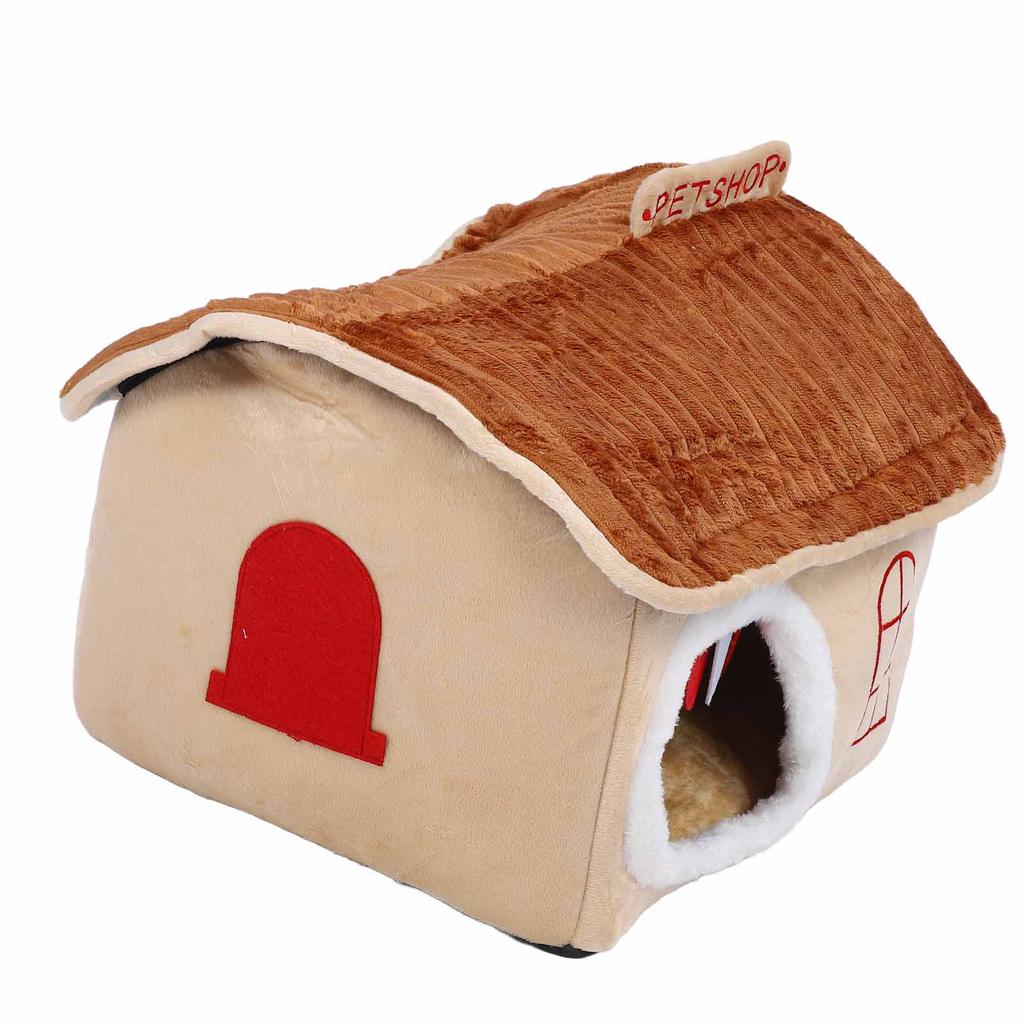Hundehütte für den Innenbereich Abnehmbar Waschbar Weich Erhöhter Komfort Winter Warm Katzenhaus für Klein Mittel