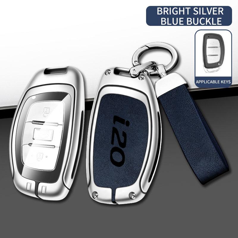 Zinc Alloy Car Key Case Cover Bag For Hyundai Solaris HB20 Veloster SR IX35 Accent Elantra For KIA I 20 Forte K2 K3 K5 Sportage