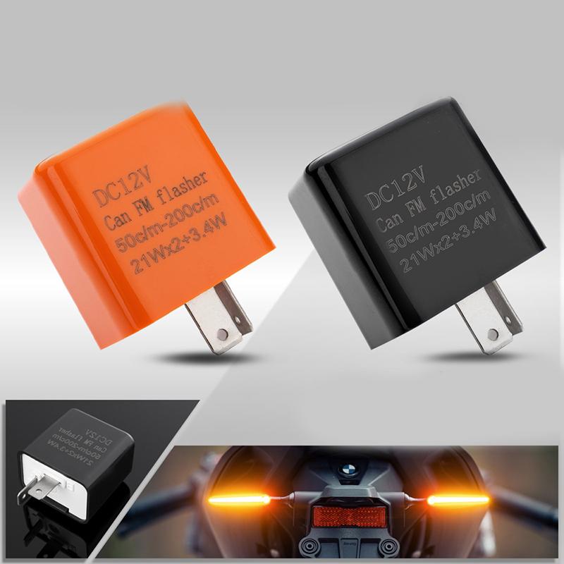 Motorcycle LED Flashing Relay Electronic Frequency LED Moto Blinker Turn Signal Light Adjustable Motorcycle Relay Accessories