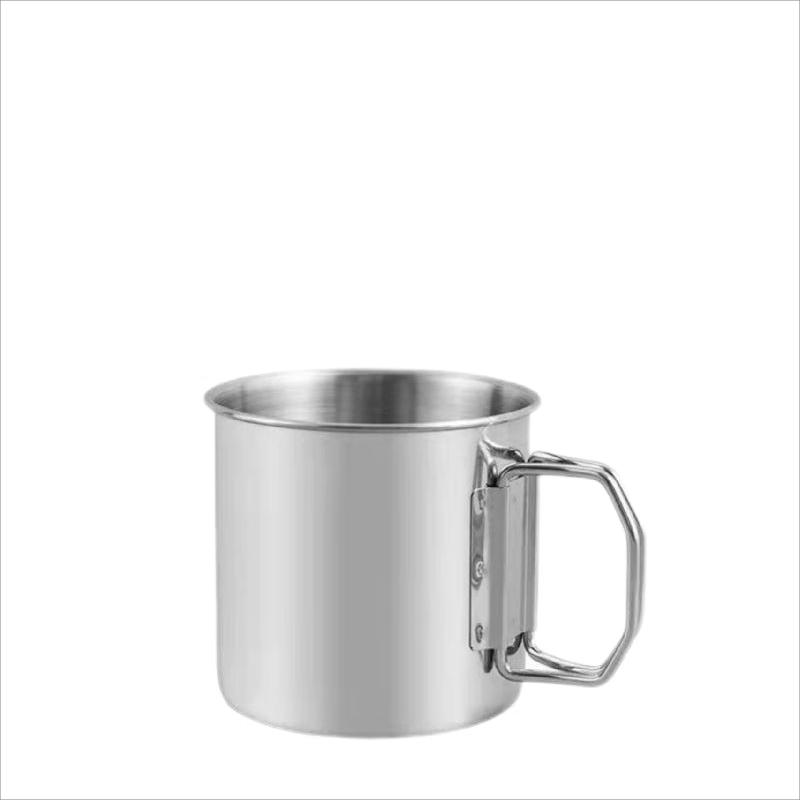 OEING Outdoor 304 Stainless Steel Camping Mug Set 550ml (Set of 2)