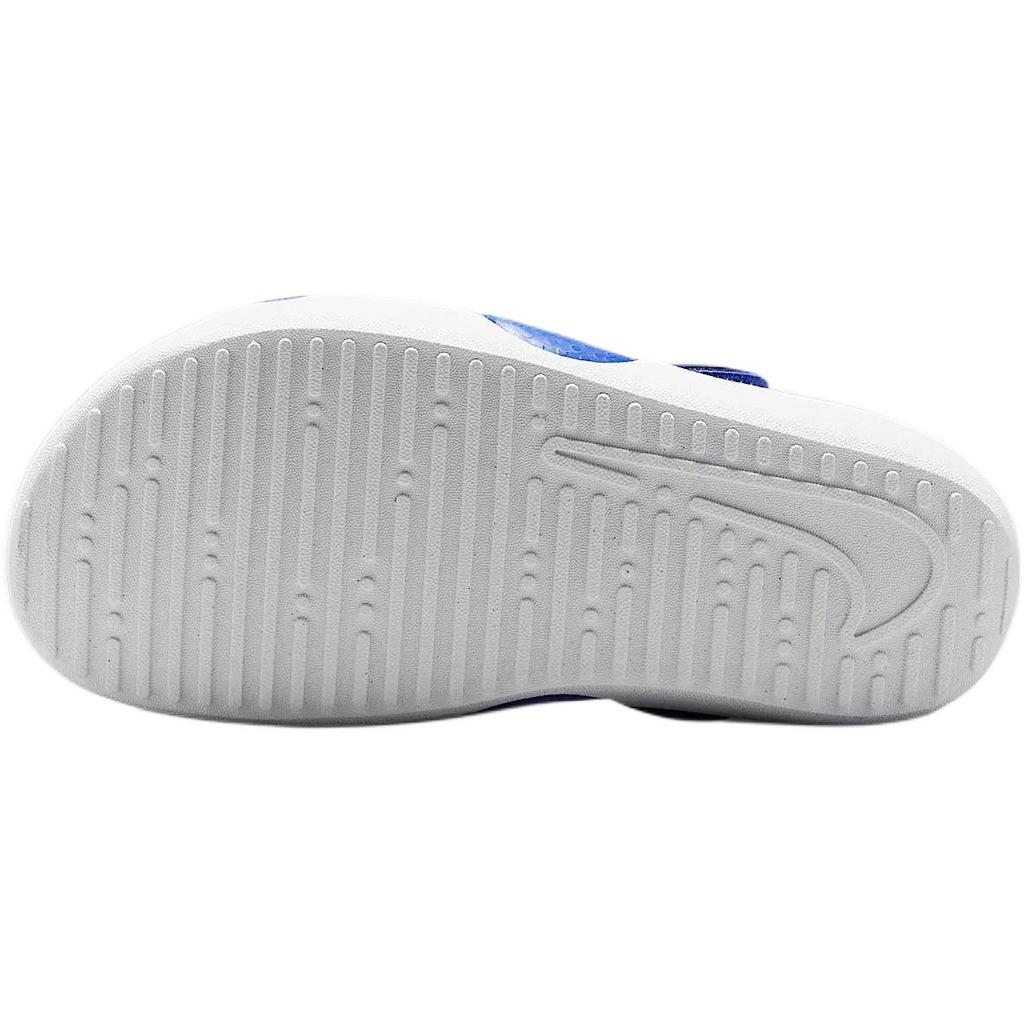 Nike Sunray Protect 4 Soft And Comfortable Slip Resistant Abrasion Resistant Low top Children's Sandals Blue HF6277-400