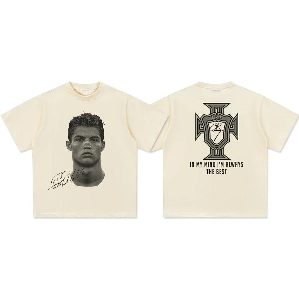 2026 Summer Cristiano Ronaldo Neymar Football Casual Tshirt Unisexs and Unisexs Luxury Brand Top
