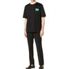FENDI T-Shirts Men's Black Crew Neck Moderate Straight Fit FY0894AN1UF0QA1