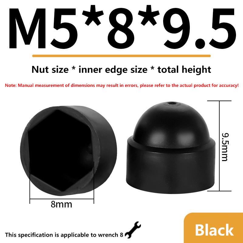 Neue 10 Stück M4 M5 M6 M8 M10 M12 Schraube Mutter Kuppel Schutzkappen Abdeckungen Freiliegende Sechskant Kunststoff Schraubenschutz Abdeckungen