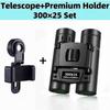 Powerful Binocular Long Range Telescope Hd Zoom Portable Professional Folding Low Light Night Vision Monocular 4k For Tourism Outdoor Tools