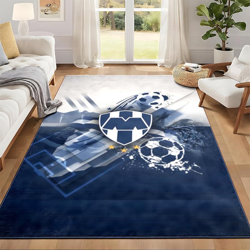 Club De Futboll Monterrey ICON Carpet Door Mat for Living Room or Bedroom Protective Mat Under Chair Office Decoration Christmas Gift Birthday Present