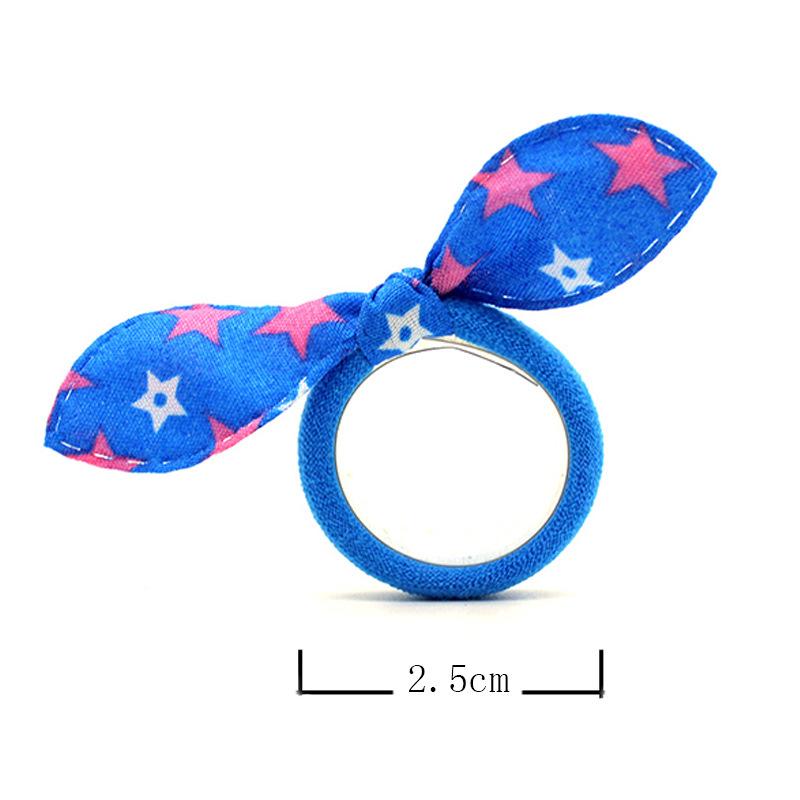10/20 Pezzi/Set Fasce per Capelli con Orecchie da Coniglio Carine per Bambine Fascia Colorata in Nylon Porta Coda di Cavallo per Bambini Elastico Accessori per Capelli per Bambini