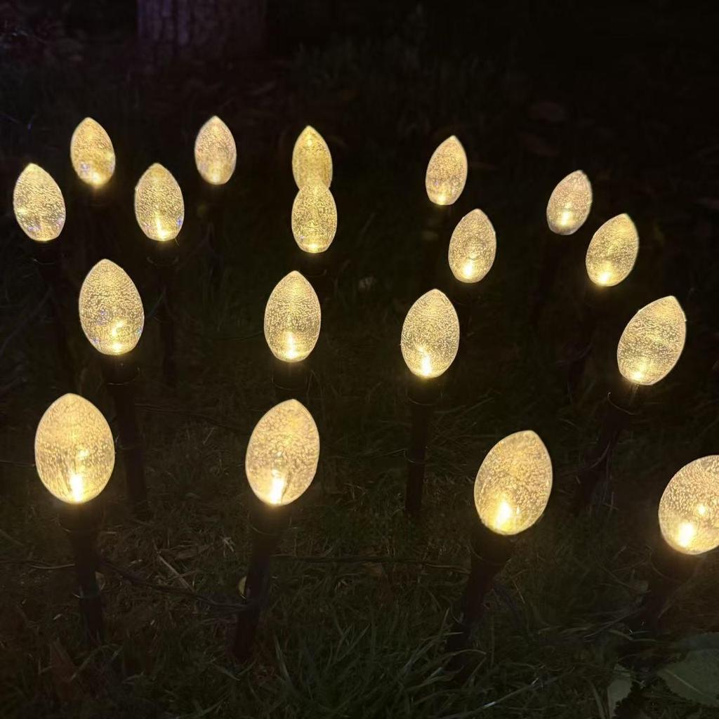 Solar Bubble Ball String Lights - Outdoor Fairy Lights for Courtyard, Path, and Lawn Decor