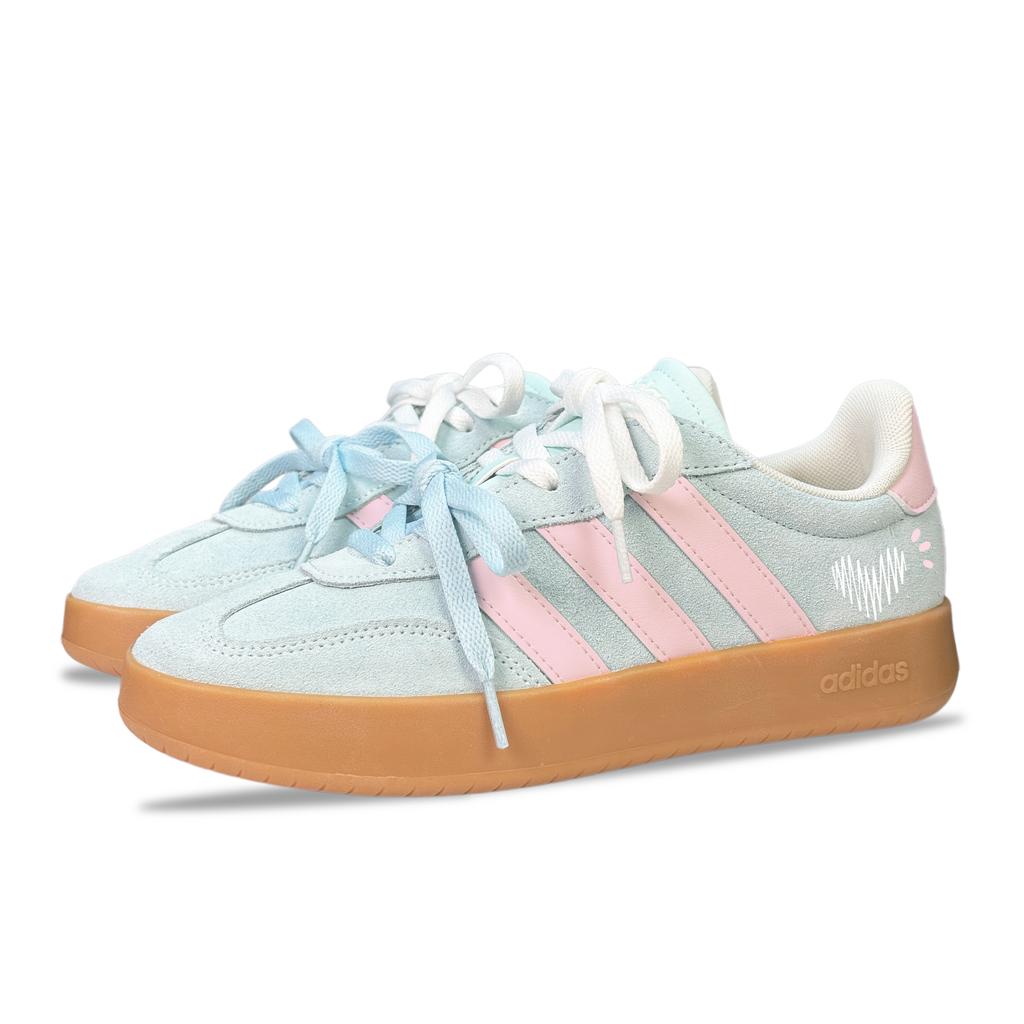 Adidas BARREDA YDCC Mint Candy Abrasion Resistant Low top German Army Trainers Unisex Blue JQ4238(Team501-)