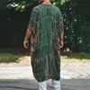 2026 Zomer Herenmode Bedrukte Cape Jas Casual Strand Zonbescherming Shirt Lichtgewicht Buitenlos Streetwear Jack