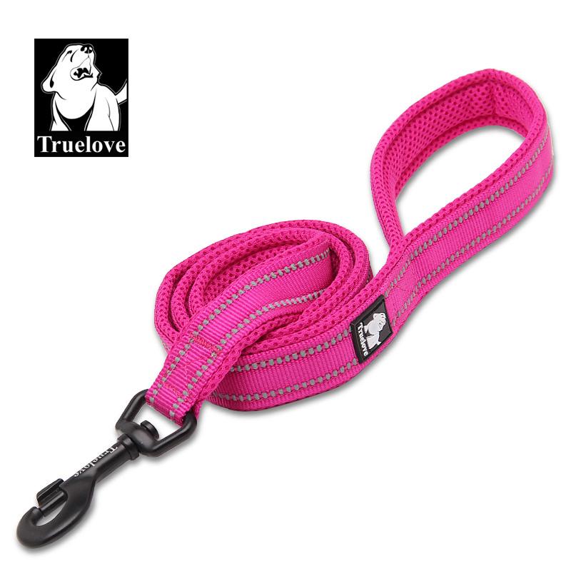 Truelove Weiche Hundepet-Leine in Geschirr und Halsband Reflektierend Nylon Katzennetz Gehen Training 11 Farben Länge 110cm TLL2111