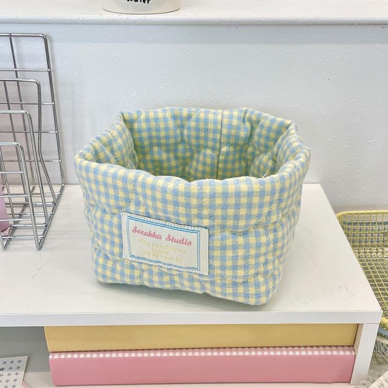 1 open storage bag for cosmetics and miscellaneous items printed cloth bag soft mesh 12*10cm