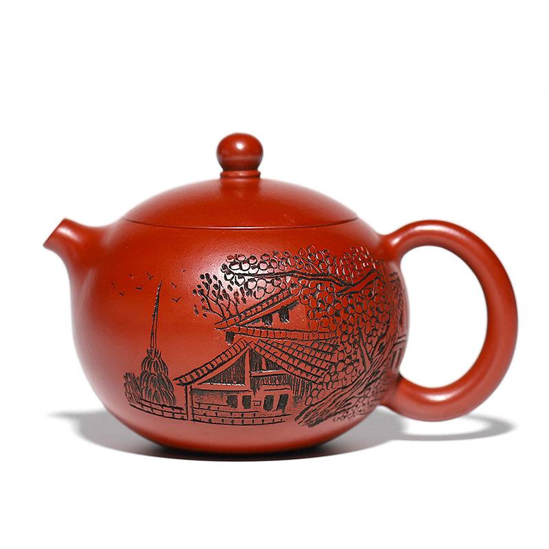 

1pcs teapot Yixing Purple Clay Pot Small Capacity Raw Mineral West Beauty Pouring Kung Fu Tea Set tea pot