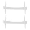 2 Pcs Acrylic Acrylic Display Holder 15x8.9x3.4cm Rugby Ball Display Stand  For Sports Balls