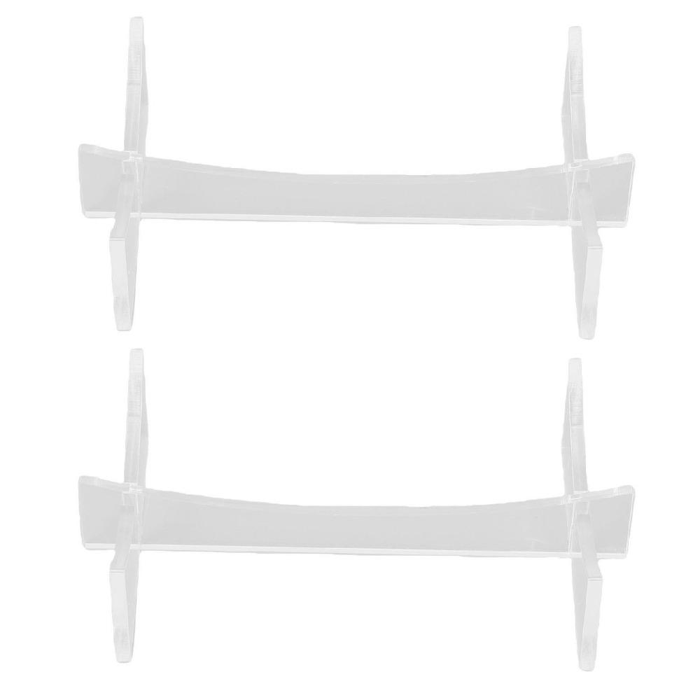 2 Pcs Acrylic Acrylic Display Holder 15x8.9x3.4cm Rugby Ball Display Stand For Sports Balls