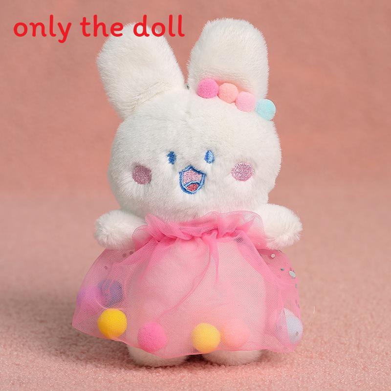 Plush Cat Keychain With Yarn Skirt Decoration For Gift And Decoration