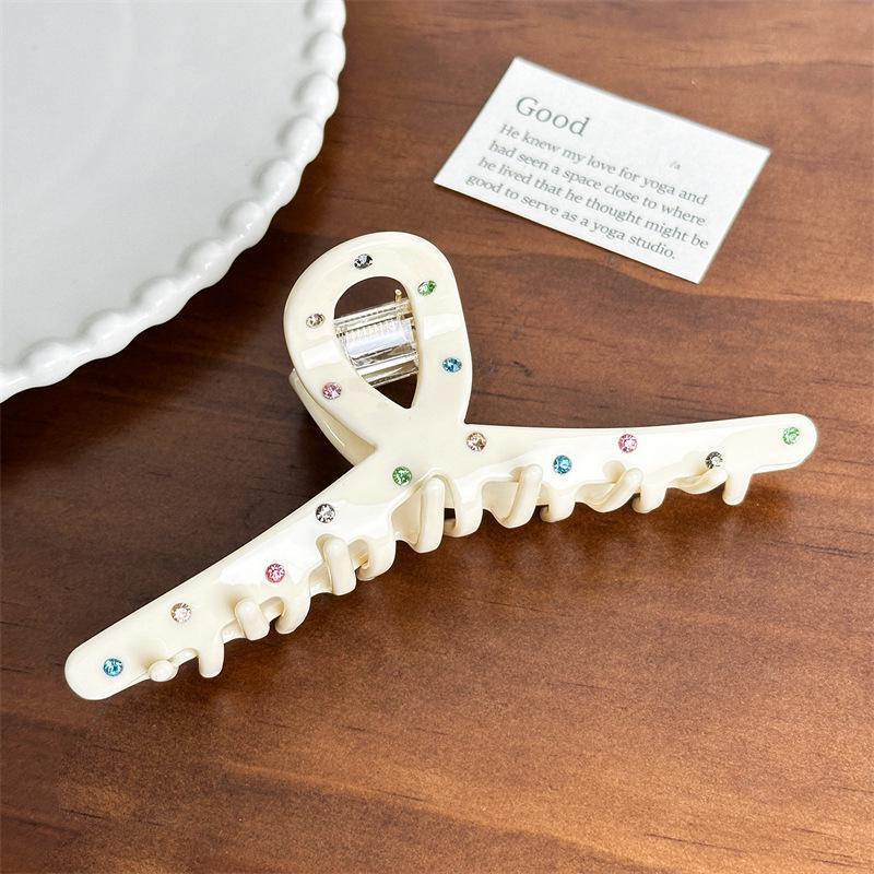 

Корейский милый головной убор с бриллиантовой акулой: Заколка для волос с узором «милый горошек»